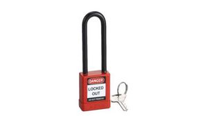 Safety Lockout, Aluminium / Polyamide, Red