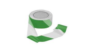 Safety Tape, 50mm x 100m, Green / White
