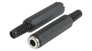 Audio Connector, Socket, Stereo, Straight, 6.35 mm, Pack of 10 pieces