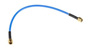 Konfekcionált RF-kábel, SMA Tüske Egyenes - SMA Tüske Egyenes, 250mm, Kék