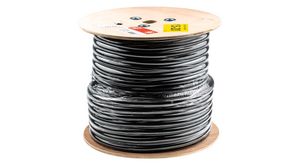 Mains Cable 3x 4mm² Copper Unshielded 750V 50m Black