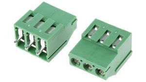 PCB Terminal Block, THT, 25A, 5.08mm, Poles - 3, Pack of 5 pieces