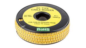 Slide-On Pre-Printed 'I' Cable Marker Reel of 1000 pieces