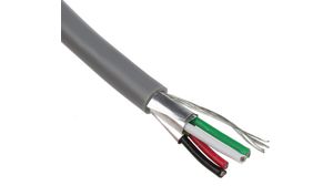 Mehradriges Kabel PVC 2x2x0.34mm² Verzinntes Kupfer Grau 100m