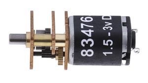 Brushed DC Motor with Gearbox 10:1 Spur 3V 250mA 1.57Nmm 24.3mm