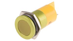 LED-Signalleuchte Löten Gelb AC 220V 22mm 1.25cd