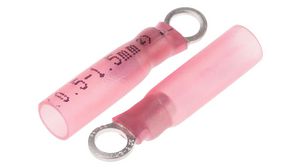 Ring Terminal, Partially Insulated, 0.5 ... 1.5mm², #6, Pack of 100 pieces