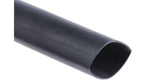 Heat-Shrink Tubing Polyolefin, 6.4 ... 12.7mm, Black, 1.2m
