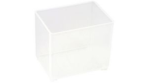 Raaco Transparent PP Compartment Box, 47mm x 39mm x 55mm