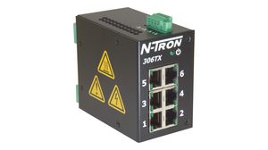 Switch Industrial Ethernet, Prises RJ45 6, 100Mbps, Non géré
