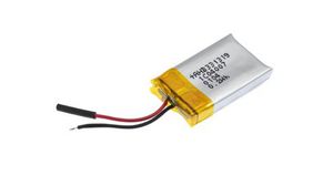 ICP Rechargeable Battery Pack, Li-Po, 3.7V, 50mAh, Wire Lead