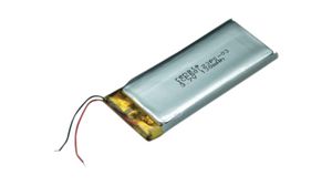 ICP Oppladbar batteripakke, Li-Po, 3.7V, 135mAh, Ledning