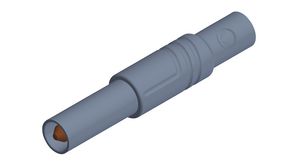 Safety plug, Grey, Nickel-Plated, 1kV, 24A