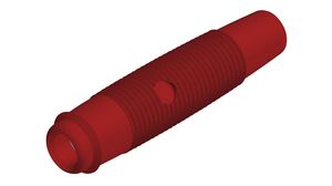 Socket, Red, Nickel-Plated, 30V, 16A