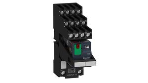 Miniature Plug-in Relay with LED RXM, 4CO, AC, 230V, 6A, Screw Terminal