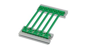Guide Rail with Coding, 160mm, Polycarbonate, Green
