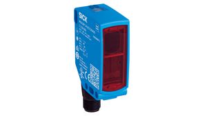 Photoelectric Sensor NPN / PNP / Push-Pull 10m 500us 30V 100mA PinPoint LED, Visible Red Light Connector, M12, 4-Pin IP66 / IP67 / IP69 W16