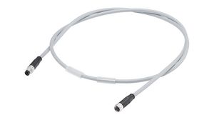 Power Cable, M8 Plug, M8 Socket, 4-Pin, for ET 200 AL, 300mm