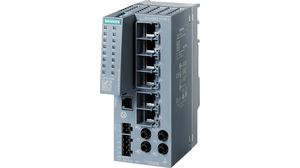 Ethernet Switch, RJ45 Ports 6, Fibre Ports 2ST, 100Mbps, Layer 2 Managed