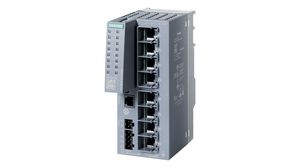 Industrial Ethernet Switch, RJ45 Ports 8, 1Gbps, Layer 2 Managed