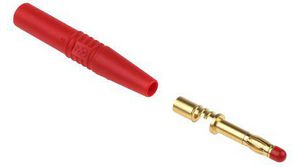 4 mm Red Male Banana Plug - Solder Termination, 1000V, 32A