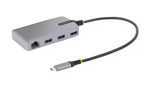 USB Hub, USB-C Plug, 3.0, USB Ports 4, USB-A Socket / RJ45 Socket / Micro USB-B Socket