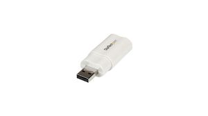 Audio Adapter, External Sound Card, Straight, USB-A Plug - 2x 3.5 mm Socket