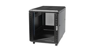 19" Server Rack Cabinet, Mobile, 15U, Steel, 600x796x992mm