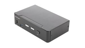 2-Port KVM Switch with USB Hub, 3840 x 2160, HDMI - USB-A