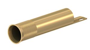 Bananenbuchse Metall 4 mm Messing Gold 30VAC 60VDC 25A Lötanschluss
