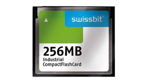 Memory Card, CompactFlash (CF), 256MB, 32MB/s, 19MB/s, Grey