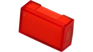 Lins Rektangulär Röd halvgenomskinlig Plast 55 Series Switches