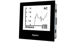 Grafikus panelmérő, AC: 0 ... 500 V / DC: 0 ... 500 V, AC: 0 ... 10 A / DC: 0 ... 10 A