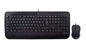 Keyboard and Mouse, 1600dpi, CKU300, IT Italy, QWERTY, Cable