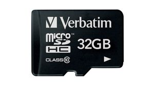 Memory Card, microSD, 32GB, 90MB/s, 10MB/s, Black