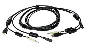 KVM Cable, USB / HDMI / Audio, 1.8m