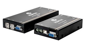 KVM Extender, Transmitter and Receiver, 300m, USB-B / USB-A / VGA / Audio / RS232 / RJ45, 1920 x 1200