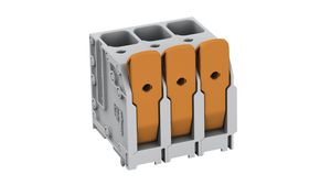 Wire-To-Board Terminal Block, THT, 10mm Pitch, Straight, Push-In, 3 Poles