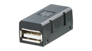 Adapter, USB-A 2.0 foglalat - USB-A 2.0 foglalat