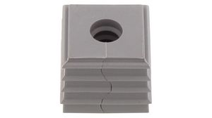 Cable Entry Sealing Insert, 7 ... 8mm, TPE, Cable Entries 1, Grey