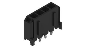 PCB Header, Plug, 5A, 250V, Contacts - 4, Vertical