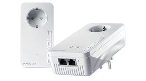 Powerline MAGIC 2 WiFi 6 Starter Kit 2x 10/100/1000 2.4Gbps DE/FR Type F/E (CEE 7/7) Plug / CH Type J (T12) Plug / UK Type G (BS1363) Plug