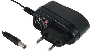 1 Output Plug In Switched Mode Power Supply GS06E Series 264V 200mA 6W Euro Type C (CEE 7/16) Plug 2.1 x 5.5 mm Barrel Plug