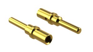 Crimp Terminal, Plug, Gold, 14 ... 12AWG