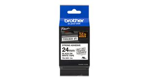 P-touch Pro Tape, Polyester, 24mm x 8m, White