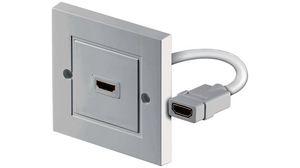 Video Connector, In-Wall Mounting, HDMI, Socket, Contacts - 1