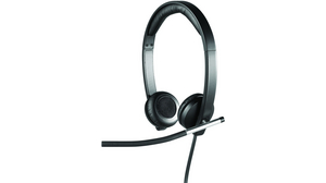 Headset, H650e, Stereo, On-Ear, 10kHz, USB, Black