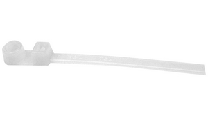Cable Tie with Mounting Head 160 x 3.5mm, Polyamide 6.6, 135N, Natural, Pack of 100 pieces