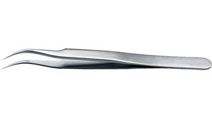 Tweezers High Precision Stainless Steel Bent / Fine / Sharp 115mm