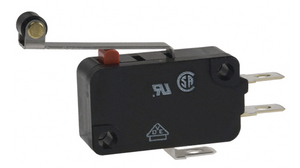 Micro Switch VX, 5A, 1CO, 0.49N, Hinge Roller Lever